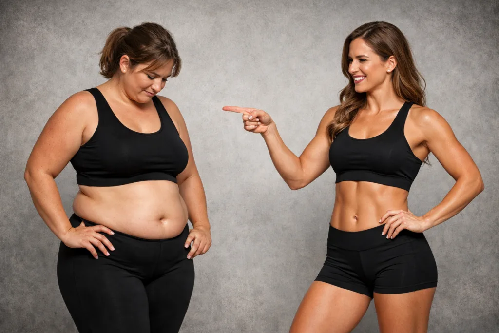 Weight loss transformation 1